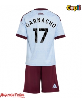 Aston Villa Alejandro Garnacho #17 Echipament de Fotbal Replică 2026-27 Copii Treilea (+ Șorturi)